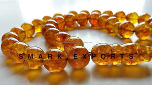 Résine ambre polie Tasbih Misbah Subha perles de prière chapelet islamique 33 perles rondes musulman Zikr Dhikr cadeau de méditation - Product Image 4