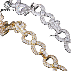 Best Export Quality Gold Plated Moissanite Diamond Tennis <b>Bracelet</b> Hip Hop Jewelry for Unisex From Indian Supplier for Export - Product Image 4