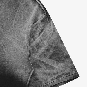 Distressed <b>shirt</b> Vintage Washed O Neck Baggy <b>Shirt</b> Loose Fit Oversized <b>Y2K</b> Streetwear Hip Hop Urban Ripped t <b>shirt</b> Stonewashed - Product Image 3