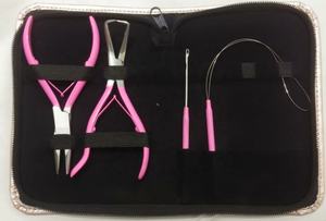 Kit Profesional de Herramientas para Extensiones de Cabello Obexa, Juego de Pinzas (4 Piezas), Anillos Micro (Acero Inoxidable de Grado Quirúrgico), Uso Doméstico - Product Image 2