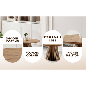Tavolo da Pranzo Moderno per Cucina, Design in Legno alla Moda, Multifunzionale per Riunioni Familiari - Product Image 5