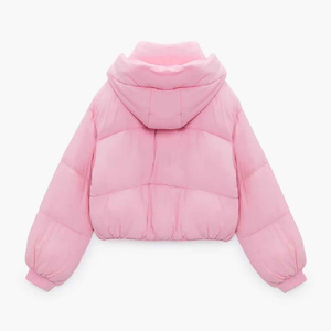 Veste matelassée à capuche pour femme, style décontracté d'hiver, fermeture éclair, haute qualité, tendance, veste matelassée pour femme - Product Image 3