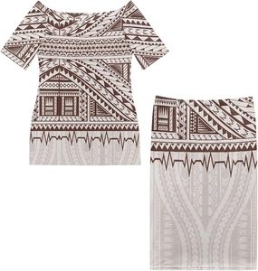 Robe longue à imprimé géométrique épaules dénudées avec ourlet étagé, style bohème, tenue décontractée d'été, coupe ajustée moulante - Product Image 4