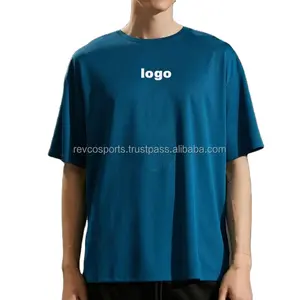 Мужские спортивные футболки из полиэстера, с коротким рукавом и круглым вырезом