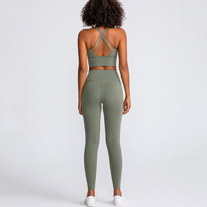 Conjunto de Yoga de Alta Elasticidad, Nuevo Estilo, Algodón, Precio Económico, Secado Rápido, Ropa Deportiva para Mujer, Conjunto de Yoga de 2 Piezas, Hecho en Pakistán, para Chicas - Product Image 2