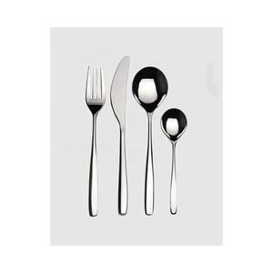 Juego de cubiertos con mango de diseño único decorativo pulido plateado Juego de cubiertos de acero inoxidable - Product Image 1