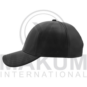 Vintage High-quality PU Leather Metal Adjustment Buckle Ponytail Sport Outdoors Unisex High Top Curved Brim Hat Baseball <b>Caps</b> - Product Image 2