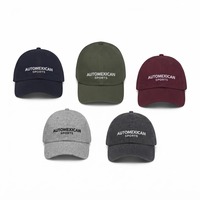 Casquette de baseball personnalisée bleu marine brodée, visière incurvée classique, chapeau en coton, sangle réglable, streetwear, couvre-chef OEM