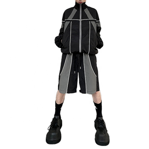 Windbreaker <b>Men</b> <b>s</b> T Shirt Sets Short Set Custom <b>Men</b> <b>s</b> Clothing Short and <b>Jacket</b> Set Two Piece Zipper Polyester - Product Image 5