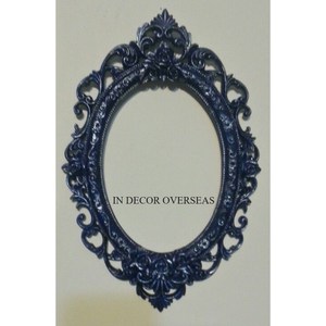 High Grade Gold Plated Premium Quality Metal Made Attractive Look <b>Designer</b> <b>Wall</b> Hanging Round Shape Photo <b>Frame</b> Home Decor - Product Image 3