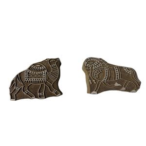 Bloc de chevalet sculpté à la main en bois de chameau, design moderne et écologique pour la décoration de la maison ou du bureau, idée cadeau pour tampon en papier - Product Image 3