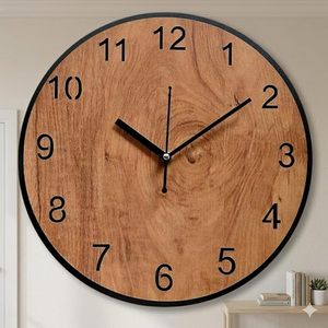 Stylish Handmade Wooden Wall <b>Clock</b> Eco-Friendly Modern Home Office Decor Natural Wood Designer By M/S SHAAD HANDICRAFTS - Product Image 1