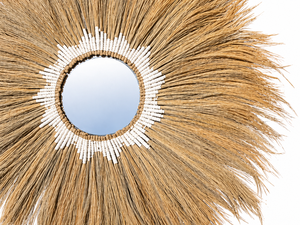 Bohemian Sunburst Wedding <b>Wall</b> <b>Mirror</b> Rattan with Decorative Frame Eco-Friendly Handmade for Living Room Decoration - Product Image 6