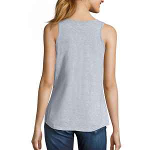 Débardeur sans manches pour femme 100% coton jersey 180g anti-boulochage respirant séchage rapide coupe ample décontracté pour gym yoga course à pied - Product Image 2