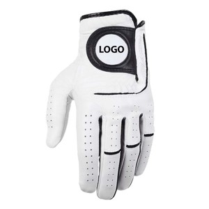 High Quality Cabretta Leather Non-Slip Golf Gloves with <b>Strap</b> Closure Custom Logo Design Left Hand Low Price - Product Image 3