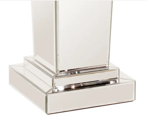 Mesa Consola Moderna de Acero Inoxidable con Pedestal, Mesa Auxiliar Rectangular, Mostrador de Recepción para Sala de Estar, Vestíbulo de Hotel - Product Image 3