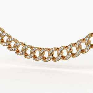 Cadena Cubana de Oro 14K con Diamantes CVD Cultivados en Laboratorio EF VVS VS, Engaste Pavé, 22 Pulgadas, Joyería de Lujo Iced Out para Hombre y Mujer - Product Image 2