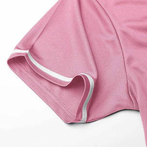 WARPRO INDUSTRY เสื้อเบสบอลสีชมพู แขนสั้น ติดกระดุมด้านหน้า สีพื้น คอวี สำหรับผู้ใหญ่ ใส่ได้ทุกฤดู - Product Image 3