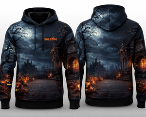 Sudadera con Capucha Gótica de Alta Calidad, Manga Larga, Diseño con Paneles, Antiencogimiento, Teñido Liso, Impresión Digital, Bloques de Color - Product Image 5