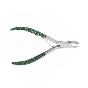 Alicates para Extensiones de Cabello de Última Generación, Acero Inoxidable con Mango Verde, Herramienta Profesional para Extensiones de Cabello sin Costuras - Product Image 3
