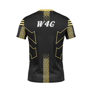 Camiseta Personalizada Ecológica con Estampado por Sublimación, de Secado Rápido, Cuello en V, Manga Corta, Diseño Sólido, Tejido Transpirable - Product Image 5