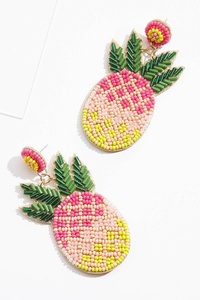 Pendientes de cuentas artesanales al por mayor con diseño de cóctel Margarita, pendientes colgantes llamativos con forma de bebida tropical para mujer y niña, ideales para fiestas de verano en la playa. - Product Image 2
