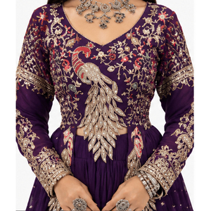 Vestido Lehenga Choli al por mayor para mujer, largo hasta el suelo, de seda, para boda, estilo afgano, elegante, holgado, ropa étnica, vestido afgano Kuchi - Product Image 5