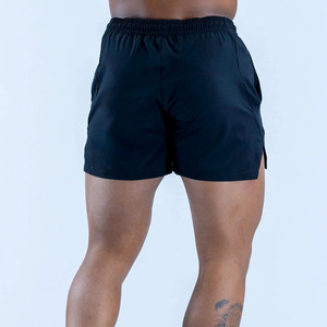 OEM Custom Logo Midnight Black Unbound Training Men Short 5 Length Elasticated Waist With Drawstrings Gym & <b>Boxer</b> Shorts For Men - Product Image 2