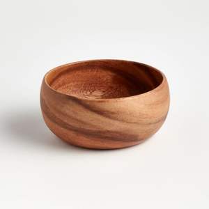Bol de service rond en bois poli personnalisable, jetable et écologique, avec motif imprimé en émail, pour usage en cuisine - Product Image 6
