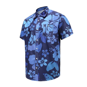Chemise de plage à imprimé floral pour homme de haute qualité, polyester et élasthanne, respirante, décontractée, à boutons - Product Image 3