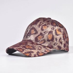 Nouvelle Arrivée Automne Hiver 2025 – Casquette de Baseball Épaisse Brillante à Imprimé Léopard pour Femme Tendance et Tenue d'Extérieur - Product Image 6