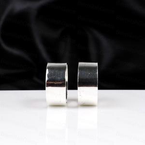 925 Sterling <b>Silver</b> Wide Band Minimalist Thick Plain <b>Silver</b> <b>Rings</b> Jewelry High Polished Unisex Cigar Band <b>Ring</b> For Wholesale - Product Image 2