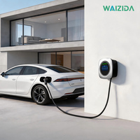 Estación de Carga para Vehículos Eléctricos Inteligente de 22KW, Montada en Pared, con Tarjeta RFID