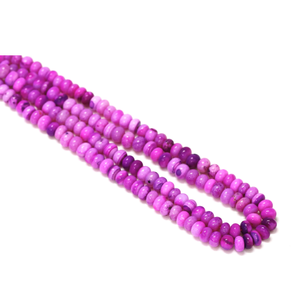 Hermosas cuentas de ópalo en tono púrpura, forma redonda y lisa, de 7-10 mm, cuentas de ópalo en tono púrpura, piedra preciosa lisa. - Product Image 2