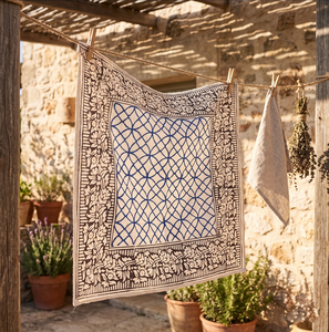 Wholesale <b>Head</b> Block Scarf Unisex Fashion Neck <b>Wrap</b> Soft Cotton Bandana Scarf Hand Printed <b>Head</b> <b>Wrap</b> Boho Festival Hair Accessor - Product Image 2