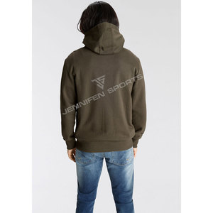เสื้อฮู้ดดี้ผู้ชายแบบ unisex สำหรับฤดูหนาว ขายส่ง มีซิป ปักโลโก้ตามสั่ง ผ้าฝ้าย 100% ย้อมสีพื้น ระบายอากาศได้ดี แห้งเร็ว - Product Image 6
