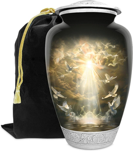 Urnas funerarias de latón para adultos, urnas hechas a mano para hombre y mujer, urnas decorativas de alta calidad. - Product Image 1