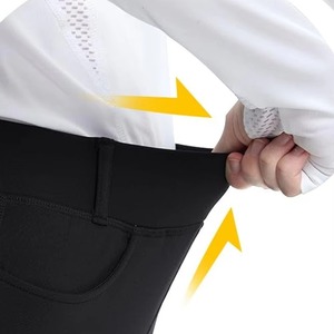 Pantalones de equitación ligeros y cómodos para mujer, pantalones/breeches de alto rendimiento hechos a medida para montar a caballo. - Product Image 5