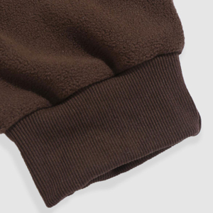 Pantalon unisexe décontracté en molleton polyester/coton, taille élastique, coupe droite, respirant, couleur unie, avec cordon de serrage, poids moyen - Product Image 3