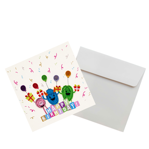 Manufacturer Wholesale Playful Monster Quilling Card Birthday Theme ODM <b>Handmade</b> <b>Paper</b> Greeting Card Vietnam Digital Printing - Product Image 4