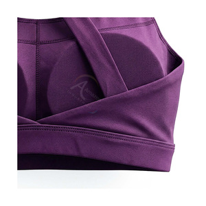 Ladies High Quality Fashion Plain Seamless Underwear Sports Bra Comfort Running Gym Workout Bra - Product Image 3