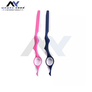 Top Selling Professional Salon Use Stainless Steel Hairdressing Razors for <b>Men</b> with Custom Logo Options Premium Thinning Razors - Product Image 2