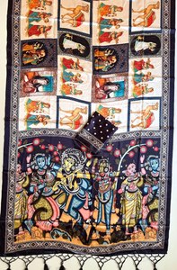 Sari de Seda Satinada Premium Reglance con Estampado Digital, Diseño Tradicional, Estampado Artístico, Pallu Elegante, para Ocasiones Especiales, de Secado Rápido - Product Image 5
