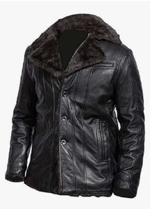 High Quality Premium Cool and Classy <b>Fur</b> Leather Jacket For Men - Product Image 3