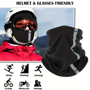 En gros, cache-cou multifonctionnel réfléchissant en polaire pour sports d'hiver en extérieur, cache-cou de ski, bandana et écharpe - Product Image 6