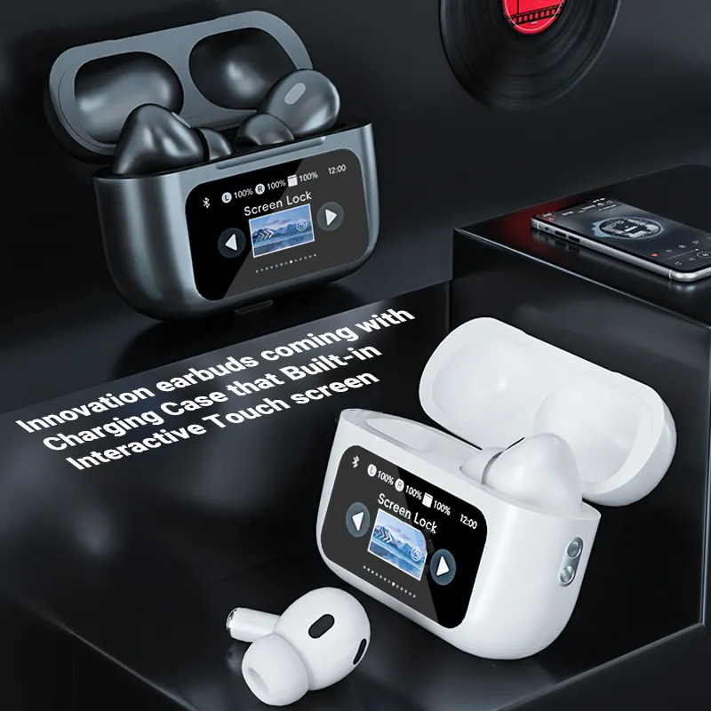 Fabrieksprijs Draadloze Tws Headset Gaming Oordopjes Met Slimme Touchscreen Ruisonderdrukking Basoortelefoon Voor Mobiele Sporttelefoon