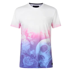 Camiseta promocional de alta calidad, personalizable por sublimación, camisetas lisas de poliéster de color liso para hombre - Product Image 2