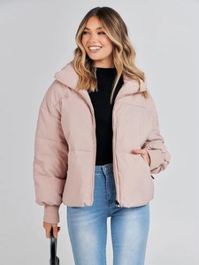 Prix d'usine OEM, manteau matelassé personnalisé pour femmes, vestes décontractées pour femmes - Product Image 2