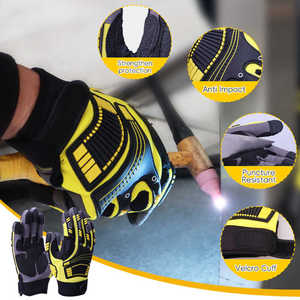 Gants de sécurité mécaniques résistants aux chocs, dernière conception, protection des mains en cuir industriel, gants de travail résistants aux coupures pour mécaniciens - Product Image 3
