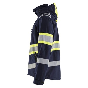 Custom Printed Logo Canvas Stand Collar Work Wear <b>Jacket</b> for Men Safety Strips Breathable Durable Waterproof Safety <b>Jacket</b> - Product Image 5